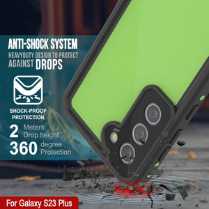 Galaxy S23+ Plus Waterproof Case PunkCase StudStar Light Green Thin 6.6ft Underwater IP68 ShockProof