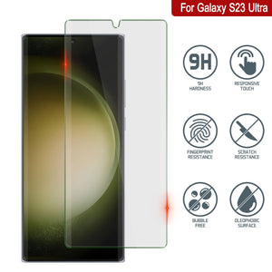Galaxy S23 Ultra White Punkcase Glass SHIELD Tempered Glass Screen Protector 0.33mm Thick 9H Glass
