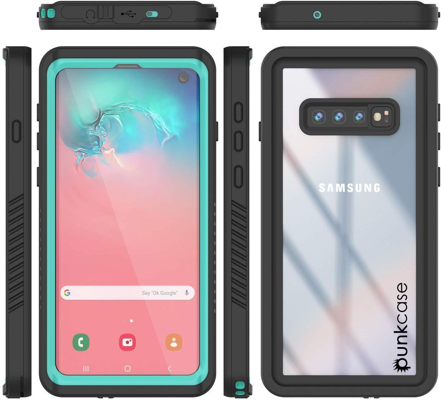 Galaxy S10+ Plus Water/Shock/Snowproof | Screen Protector Case [Teal]