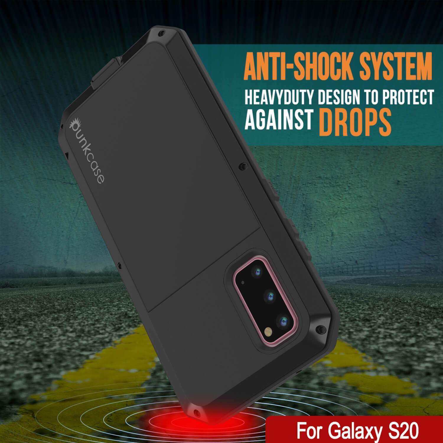 Galaxy S21 Metal Case, Heavy Duty Military Grade Rugged Armor Cover [Black]