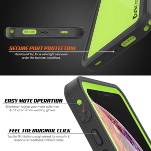 iPhone XR Waterproof IP68 Case, Punkcase [Light green] [StudStar Series] [Slim Fit] [Dirtproof]