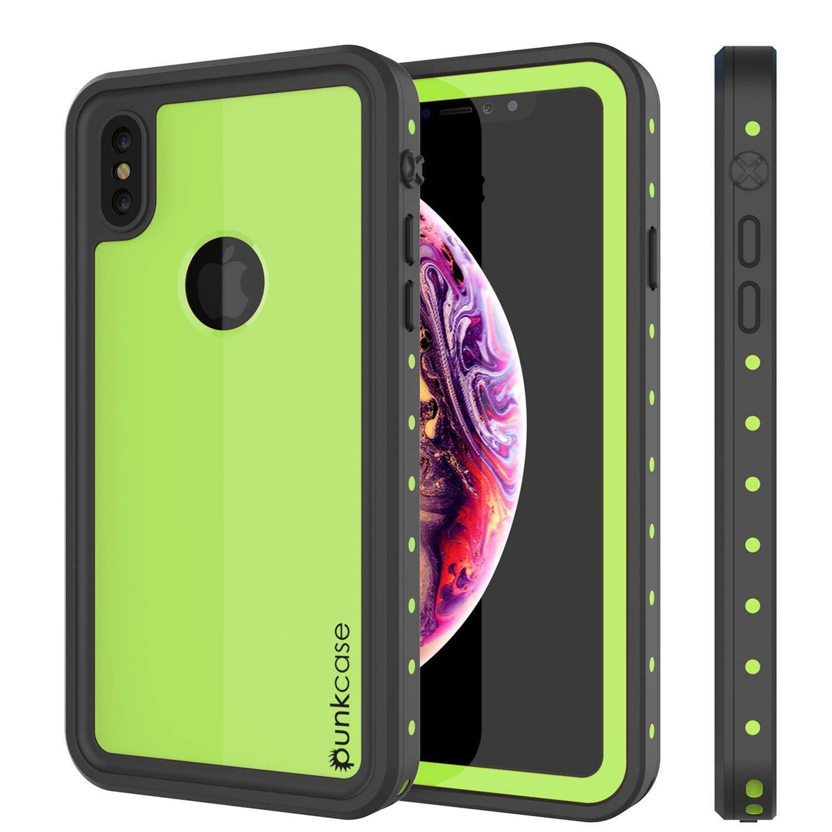 PunkJuice iPhone XS Max Battery Case, Waterproof, IP68 Certified [Ultra  Slim] [Black]