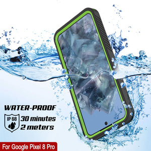 Google Pixel 8 Pro Waterproof Case, Punkcase [Extreme Series] Armor Cover W/ Built In Screen Protector [Light Green]