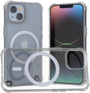 Punkcase iPhone 14 Magnetic Wireless Charging Case [ClearMag Series]