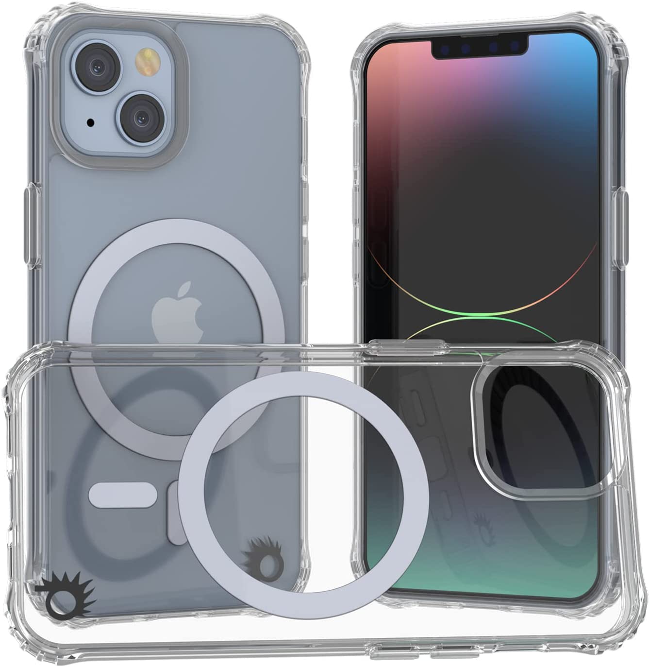 Punkcase iPhone 15 Magnetic Wireless Charging Case [ClearMag Series]
