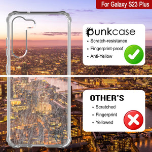 PunkCase Galaxy S23+ Plus Case [Clear Acrylic Series] for Galaxy S23+ Plus 5G (6.6") (2023) [Clear]