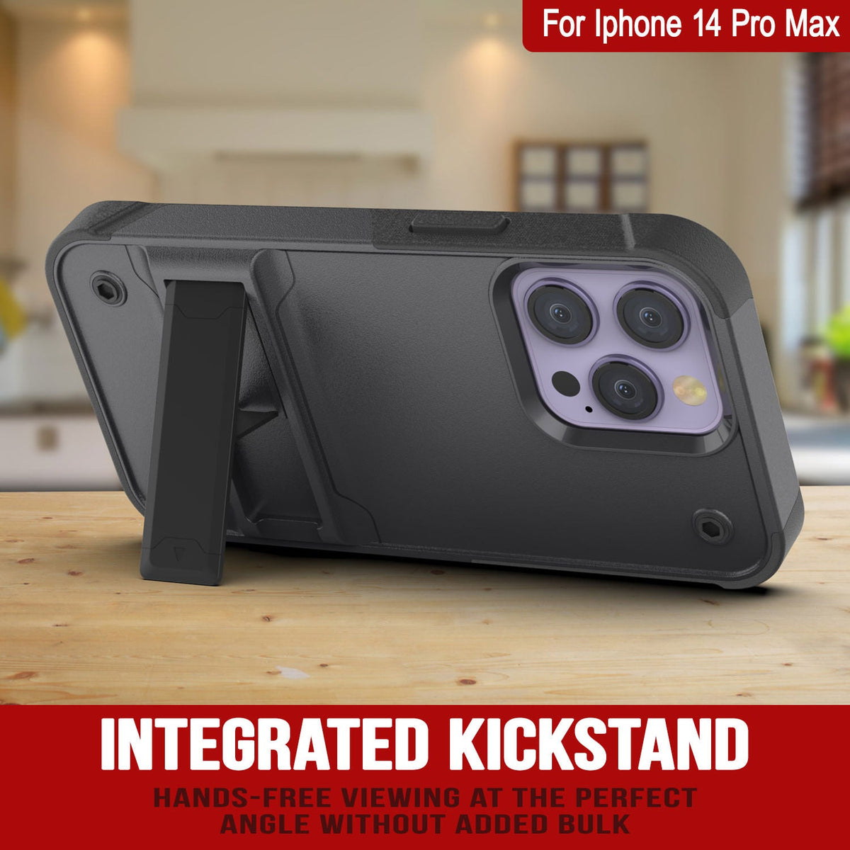 Punkcase Custodia Impermeabile IP68 Per IPhone 14 Pro Max - Serie Extreme Mag, Certificazione Militare Antiurto, Con Protezione Schermo Integrata, Colore Nero - 6