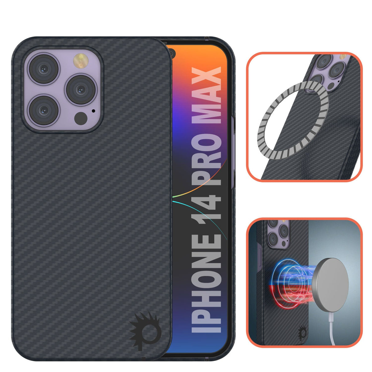 Punkcase Custodia Impermeabile IP68 Per IPhone 14 Pro Max - Serie Extreme Mag, Certificazione Militare Antiurto, Con Protezione Schermo Integrata, Colore Nero - 3