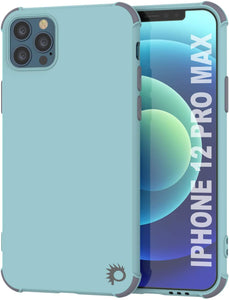 Punkcase Protective & Lightweight TPU Case [Sunshine Series] for iPhone 12 Pro Max [Teal]