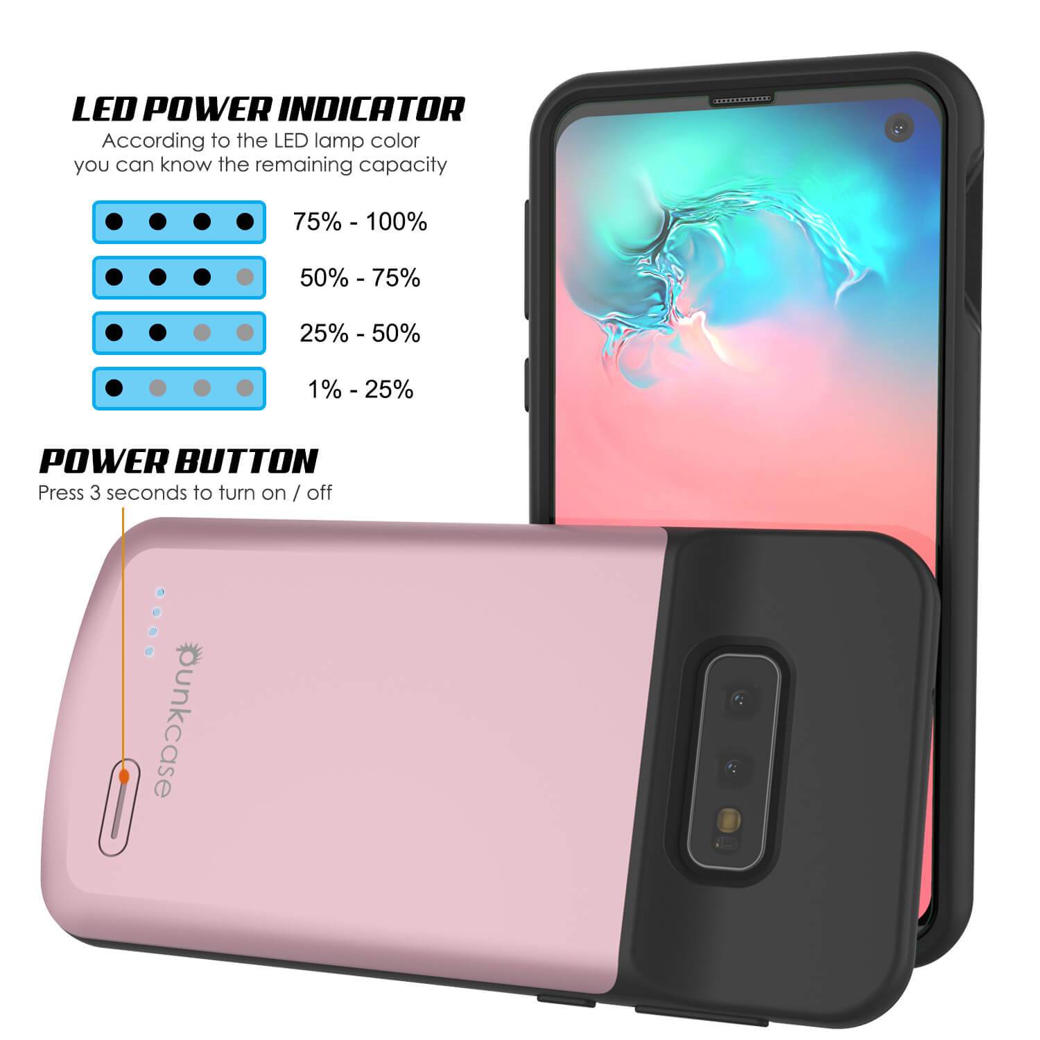 PunkJuice S10e Lite Battery Case Rose - Fast Charging Power Juice Bank with 4700mAh