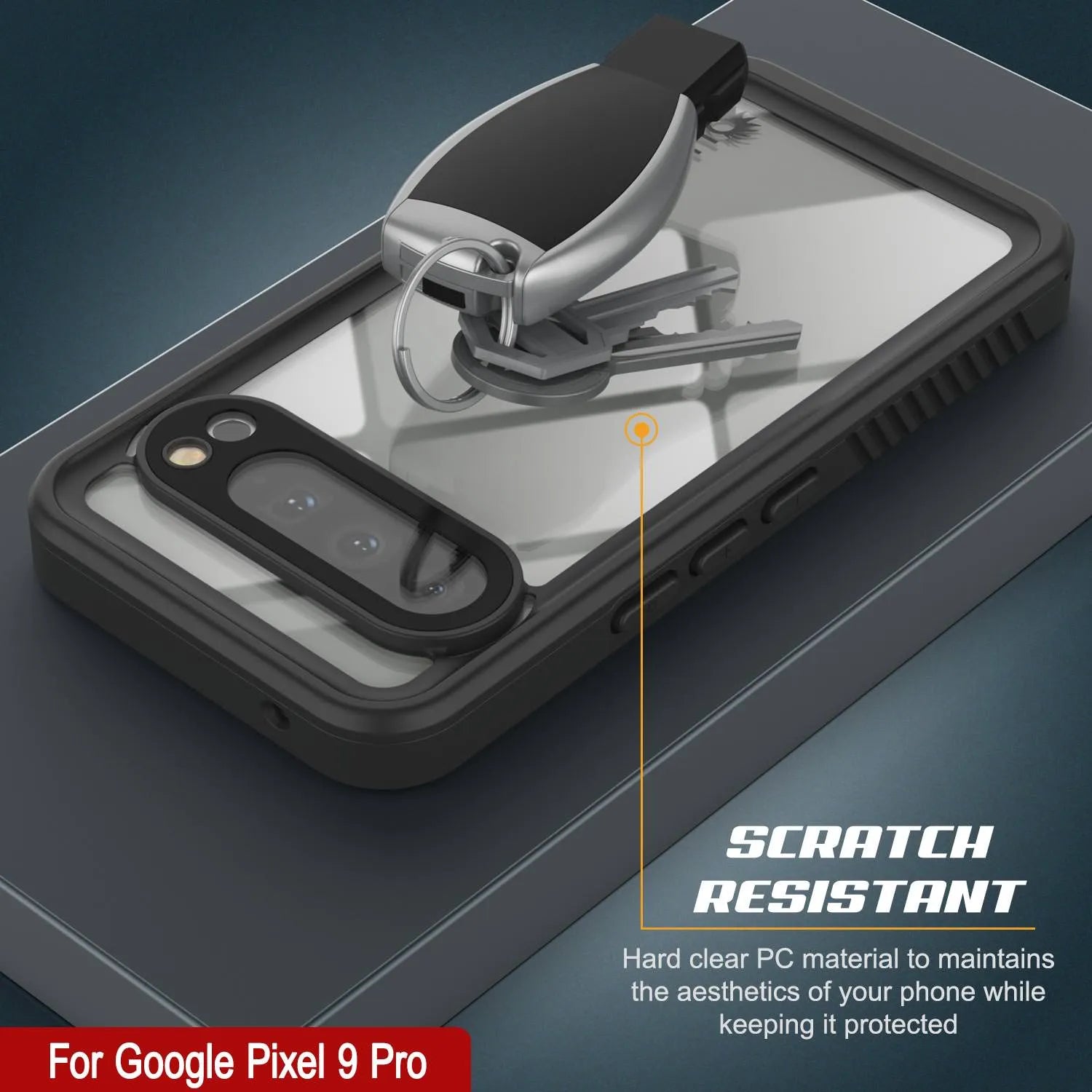 Google Pixel 9 Pro Waterproof Case, Punkcase [Extreme Series] Armor Cover W/ Built In Screen Protector [Light Green]