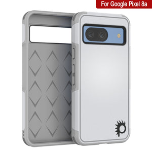 PunkCase Google Pixel 9 Pro XL Case, [Spartan 2.0 Series] Clear Rugged Heavy Duty Cover W/Built in Screen Protector [White]