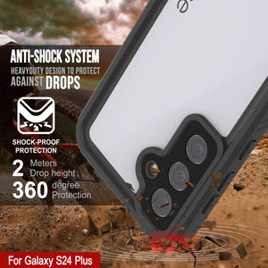 Galaxy S24+ Plus Waterproof Case, Punkcase StudStar White Thin 6.7ft Underwater IP68 Shock/Snow Proof