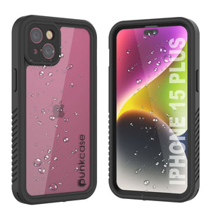 iPhone 16 Plus Waterproof IP68 Case, Punkcase [Clear] [StudStar Series] [Slim Fit] [Dirtproof]