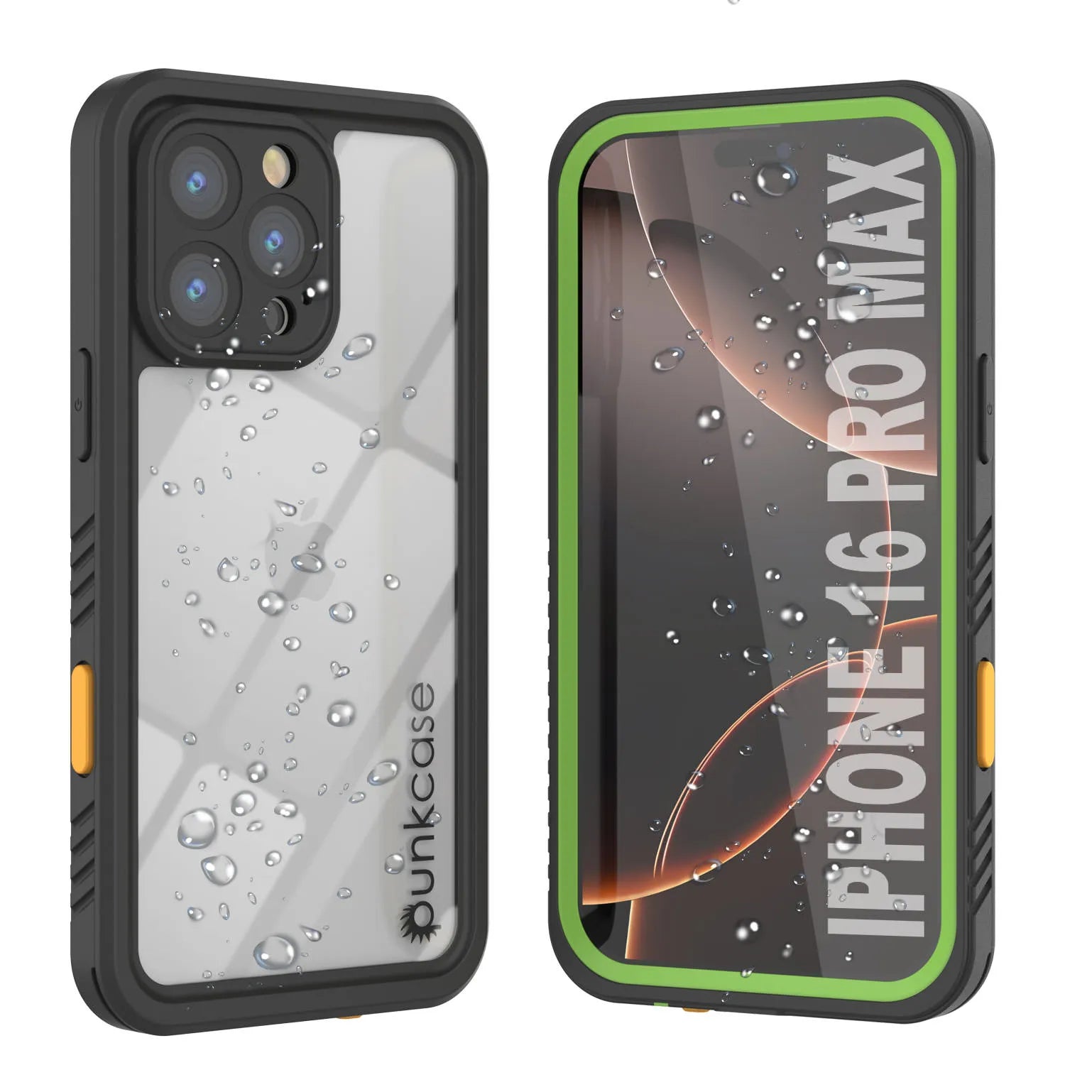 Products iPhone 16 Pro Max Waterproof Case, Punkcase [Extreme Series] Armor Cover W/ Built In Screen Protector [Light Green]