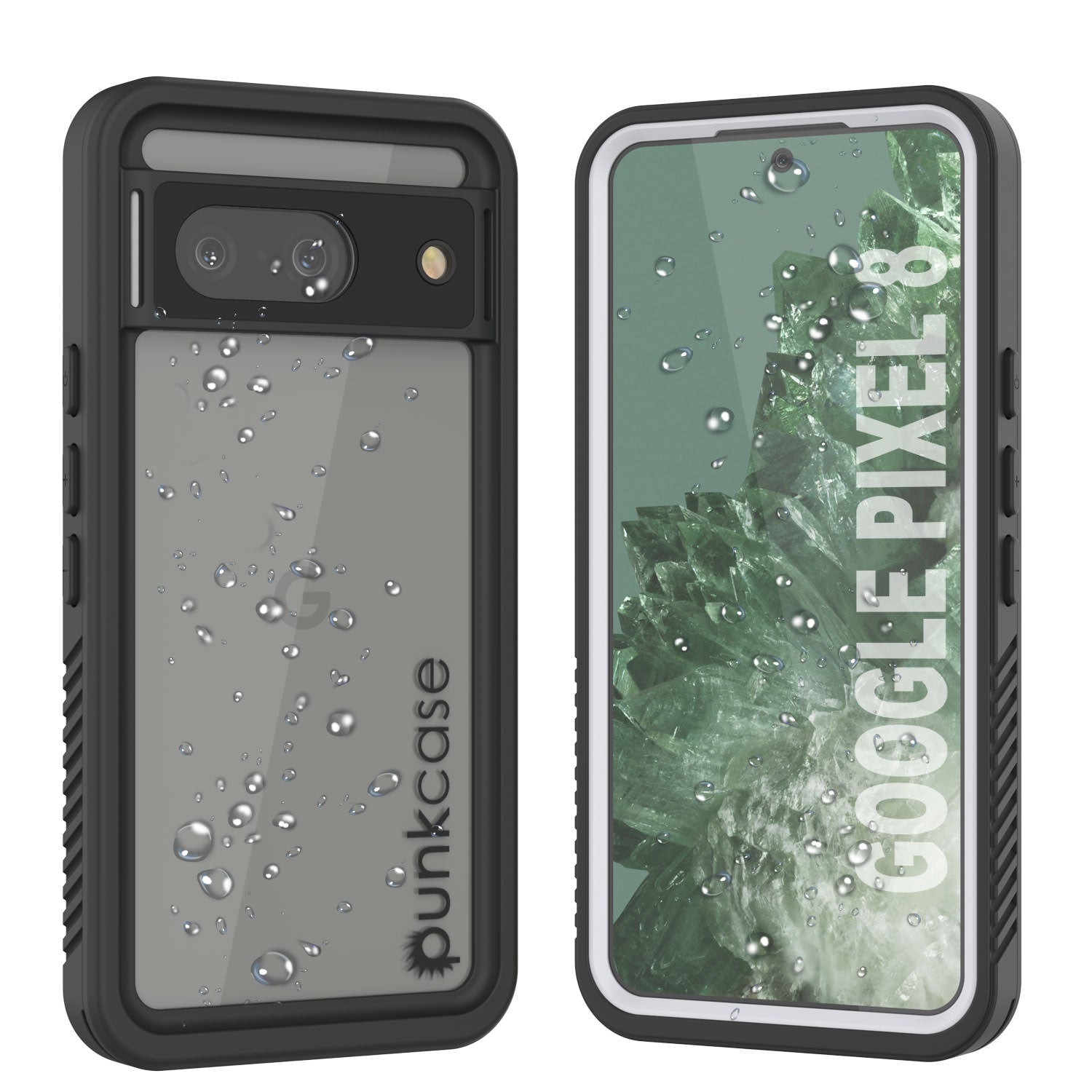 Google Pixel 9 Waterproof Case, Punkcase [Extreme Series] Armor Cover W/ Built In Screen Protector [White]