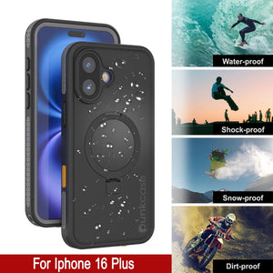 iPhone 16 Plus Waterproof Case [Kickstud 2.0 Series] Protective IP68 Cover W/Screen Protector & Kickstand [Grey]