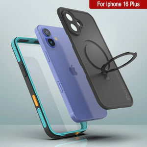 iPhone 16 Plus Waterproof Case [Kickstud 2.0 Series] Protective IP68 Cover W/Screen Protector & Kickstand [Teal]