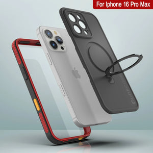 iPhone 16 Pro Max Waterproof Case [Kickstud 2.0 Series] Protective IP68 Cover W/Screen Protector & Kickstand [Red]