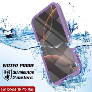 iPhone 16 Pro Max Waterproof Case [Alpine 2.0 Series] [Slim Fit] [IP68 Certified] [Shockproof] [Lilac]