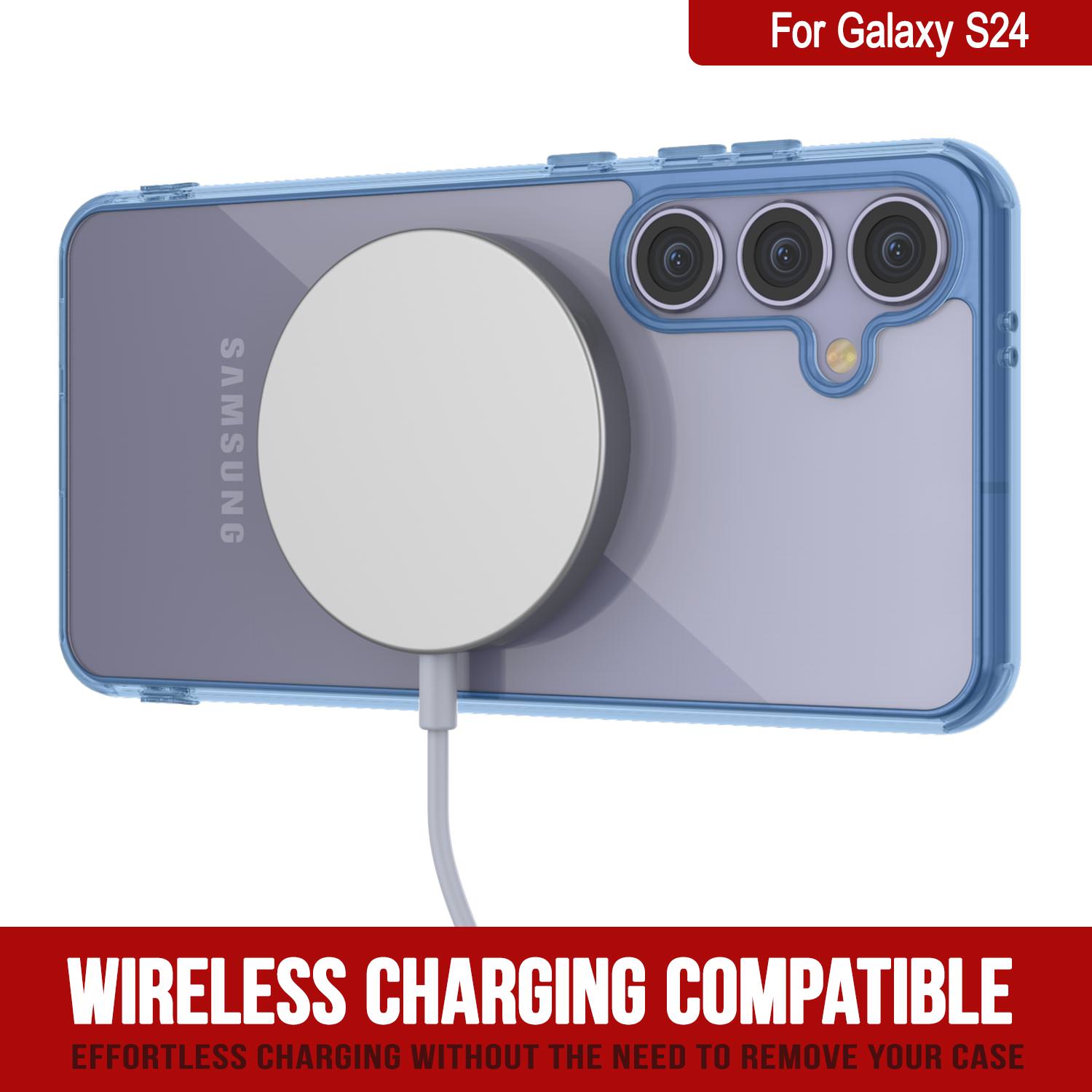 Galaxy S25 Magnetic Wireless Charging Case [Clear Acrylic Series] [Non-Slip] For Galaxy S25 [Green]