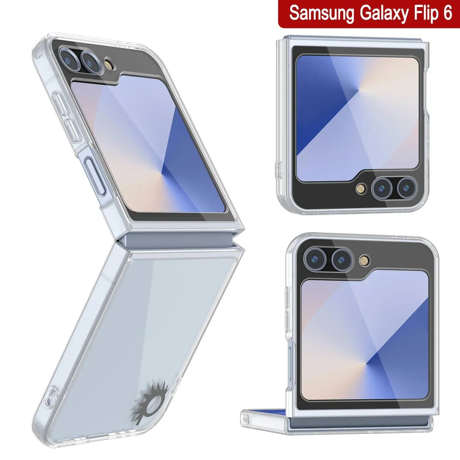 Galaxy Z Flip6 Case [Clear Acrylic Series] [Non-Slip] For Galaxy Z Flip6 [White]