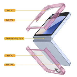 Galaxy Z Flip6 Case [Clear Acrylic Series] [Non-Slip] For Galaxy Z Flip6 [Pink]