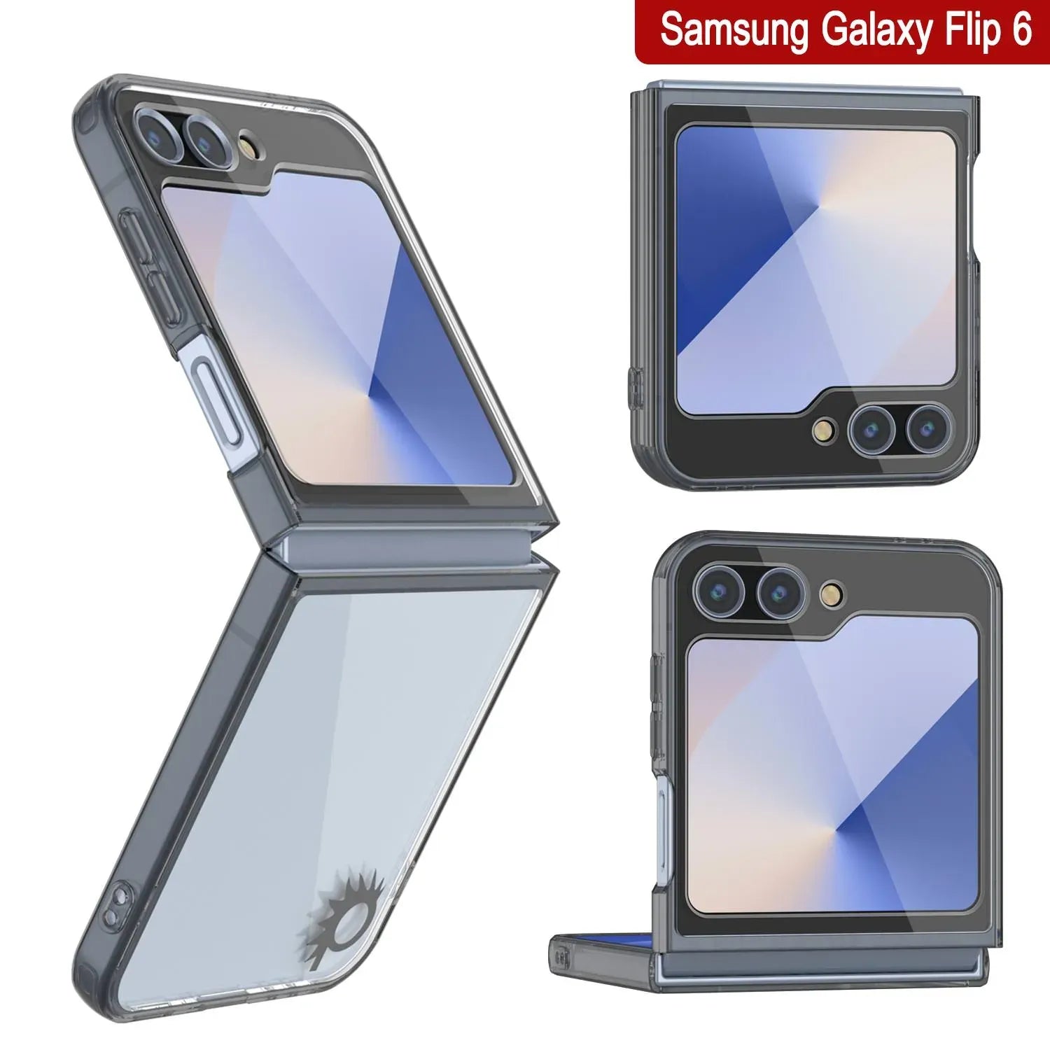 Galaxy Z Flip6 Case [Clear Acrylic Series] [Non-Slip] For Galaxy Z Flip6 [Black]