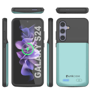 PunkJuice S24 Battery Case Teal - Portable Charging Power Juice Bank with 4500mAh