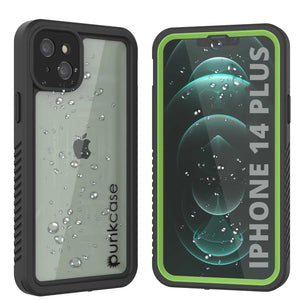 iPhone 14 Plus Waterproof Case, Punkcase [Extreme Series] Armor Cover W/ Built In Screen Protector [Light Green]