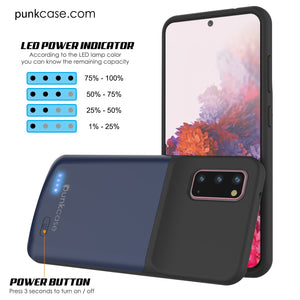 PunkJuice S20 Battery Case All Blue - Fast Charging Power Juice Bank with 4800mAh