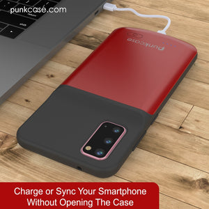 PunkJuice S20 Battery Case Red - Fast Charging Power Juice Bank with 4800mAh