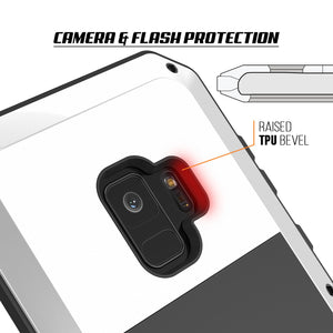 Galaxy S9 Metal Case, Heavy Duty Military Grade Rugged Armor Cover [White]