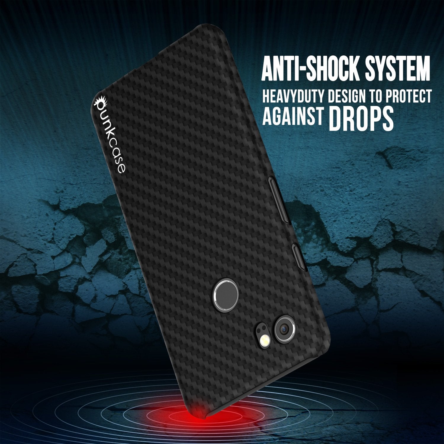 Google Pixel 2 XL  CarbonShield Heavy Duty & Ultra Thin 2 Piece PU Leather Cover