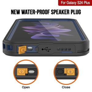 Galaxy S24+ Plus Water/ Shockproof [Extreme Series] With Screen Protector Case [Navy Blue]