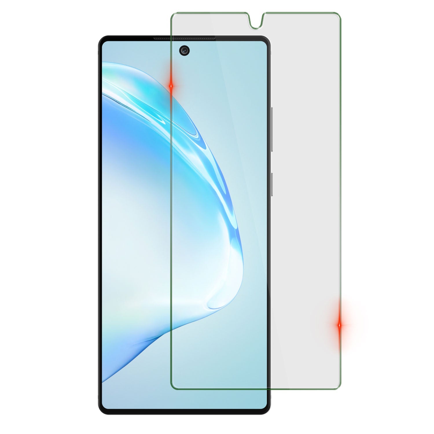 Galaxy Note 10+ Plus Black Punkcase Glass SHIELD Tempered Glass Screen Protector 0.33mm Thick 9H Glass