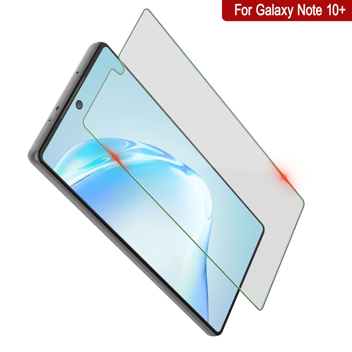 Galaxy Note 10+ Plus Black Punkcase Glass SHIELD Tempered Glass Screen Protector 0.33mm Thick 9H Glass