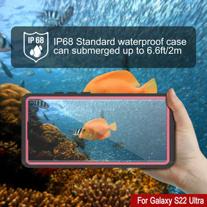 Galaxy S22 Ultra Water/ Shock/ Snowproof [Extreme Series] Slim Screen Protector Case [Pink]