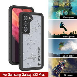 Galaxy S23+ Plus Waterproof Case PunkCase StudStar Clear Thin 6.6ft Underwater IP68 Shock/Snow Proof