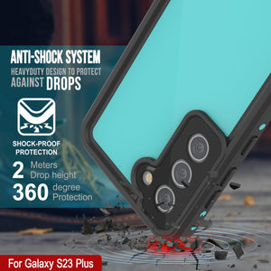 Galaxy S23+ Plus Waterproof Case PunkCase StudStar Teal Thin 6.6ft Underwater IP68 Shock/Snow Proof