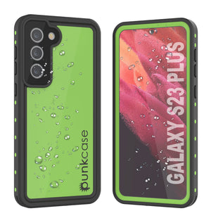 Galaxy S23+ Plus Waterproof Case PunkCase StudStar Light Green Thin 6.6ft Underwater IP68 ShockProof