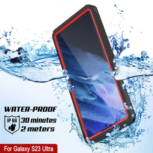 Galaxy S23 Ultra Water/ Shock/ Snowproof [Extreme Series] Slim Screen Protector Case [Red]