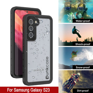 Galaxy S23 Waterproof Case PunkCase StudStar Clear Thin 6.6ft Underwater IP68 Shock/Snow Proof