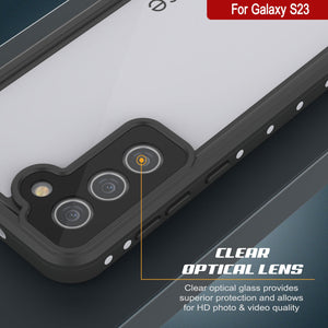 Galaxy S23 Waterproof Case, Punkcase StudStar White Thin 6.6ft Underwater IP68 Shock/Snow Proof