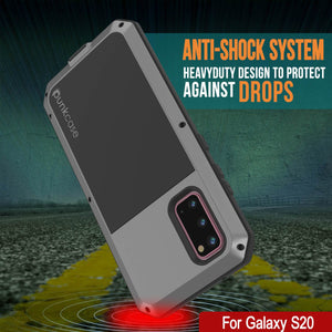Galaxy S21 Metal Case, Heavy Duty Military Grade Rugged Armor Cover [Silver]
