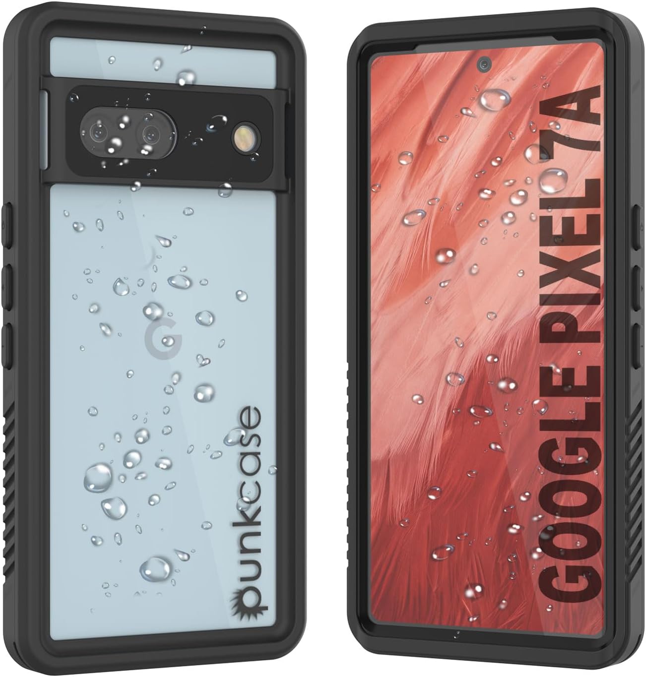 Google Pixel 7a Waterproof IP68 Case, Punkcase [Black] [Extreme Series] [Slim Fit]