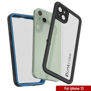 iPhone 13  Waterproof Case, Punkcase [Extreme Series] Armor Cover W/ Built In Screen Protector [Light Blue]