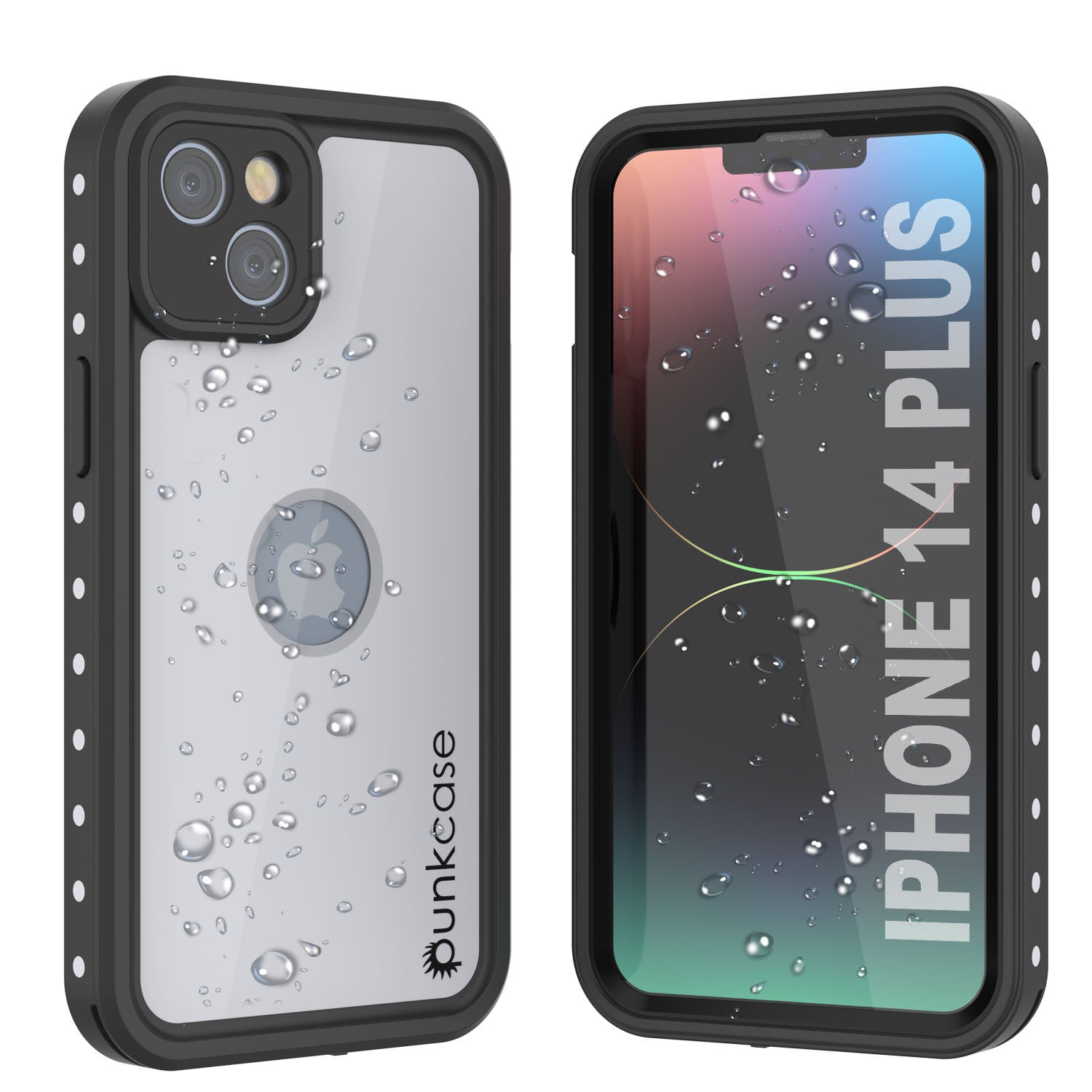 iPhone 14 Plus Waterproof IP68 Case, Punkcase [White] [StudStar Series] [Slim Fit] [Dirtproof]