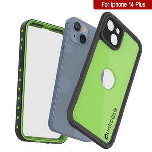 iPhone 14 Plus Waterproof IP68 Case, Punkcase [Light green] [StudStar Series] [Slim Fit] [Dirtproof]