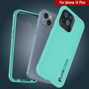 Punkcase iPhone 14 Plus Waterproof Case [Aqua Series] Armor Cover [Blue]